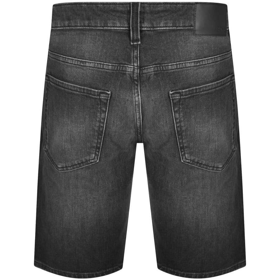 BOSS Re maine Regular Fit Denim Shorts Grey